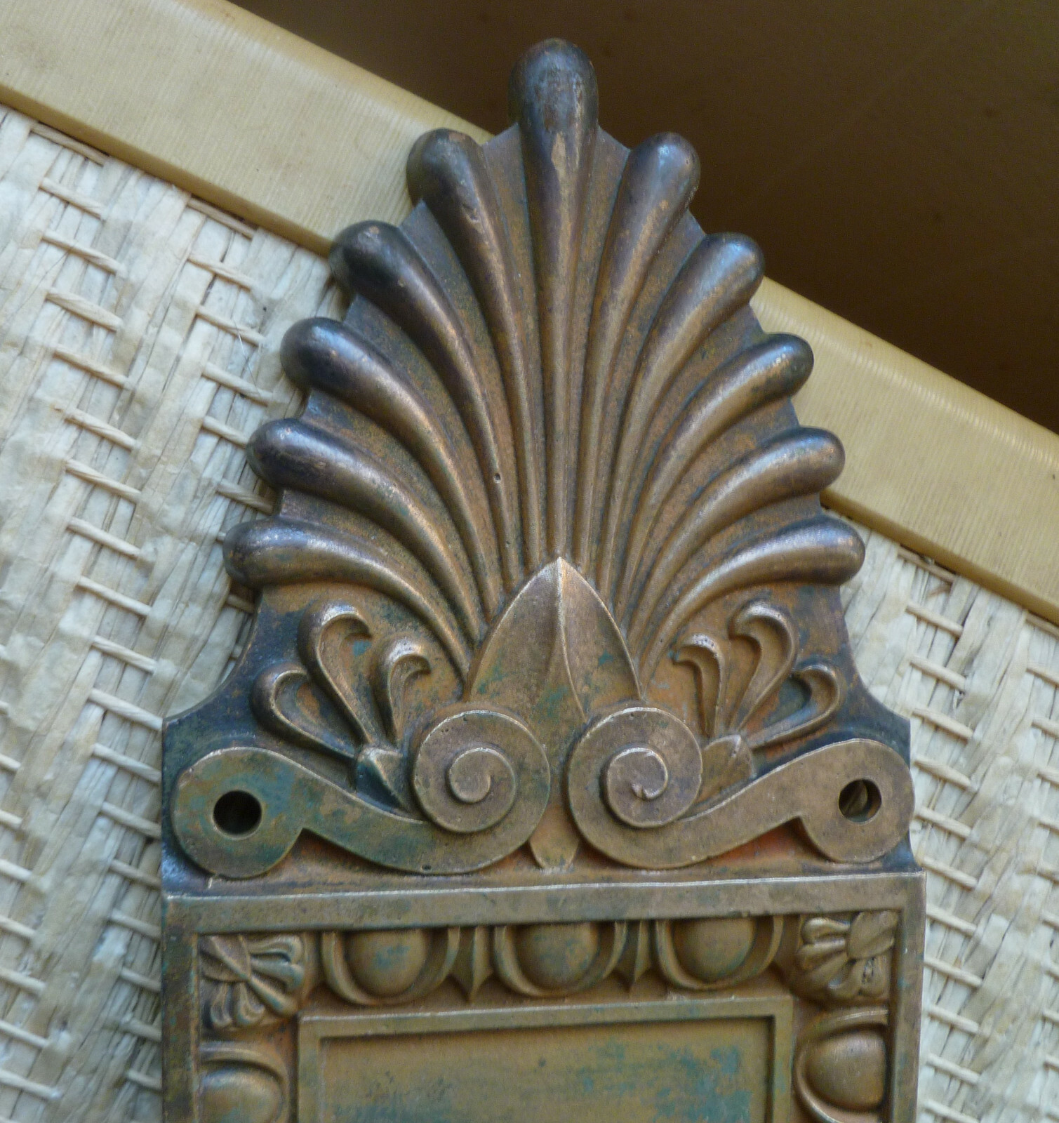 Yale & Towne Brass Door Plate Circa 1900