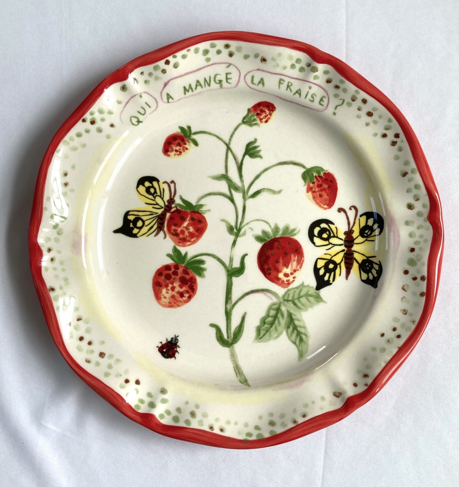 Anthropologie Dinner Plate by Nathalie Lete Qui a Mange la