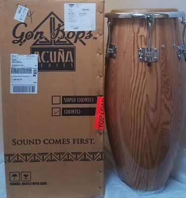 Gon Bops Alex Acuna Signature Series Natural Quinto 10.75" Conga Drum NEW Dealer