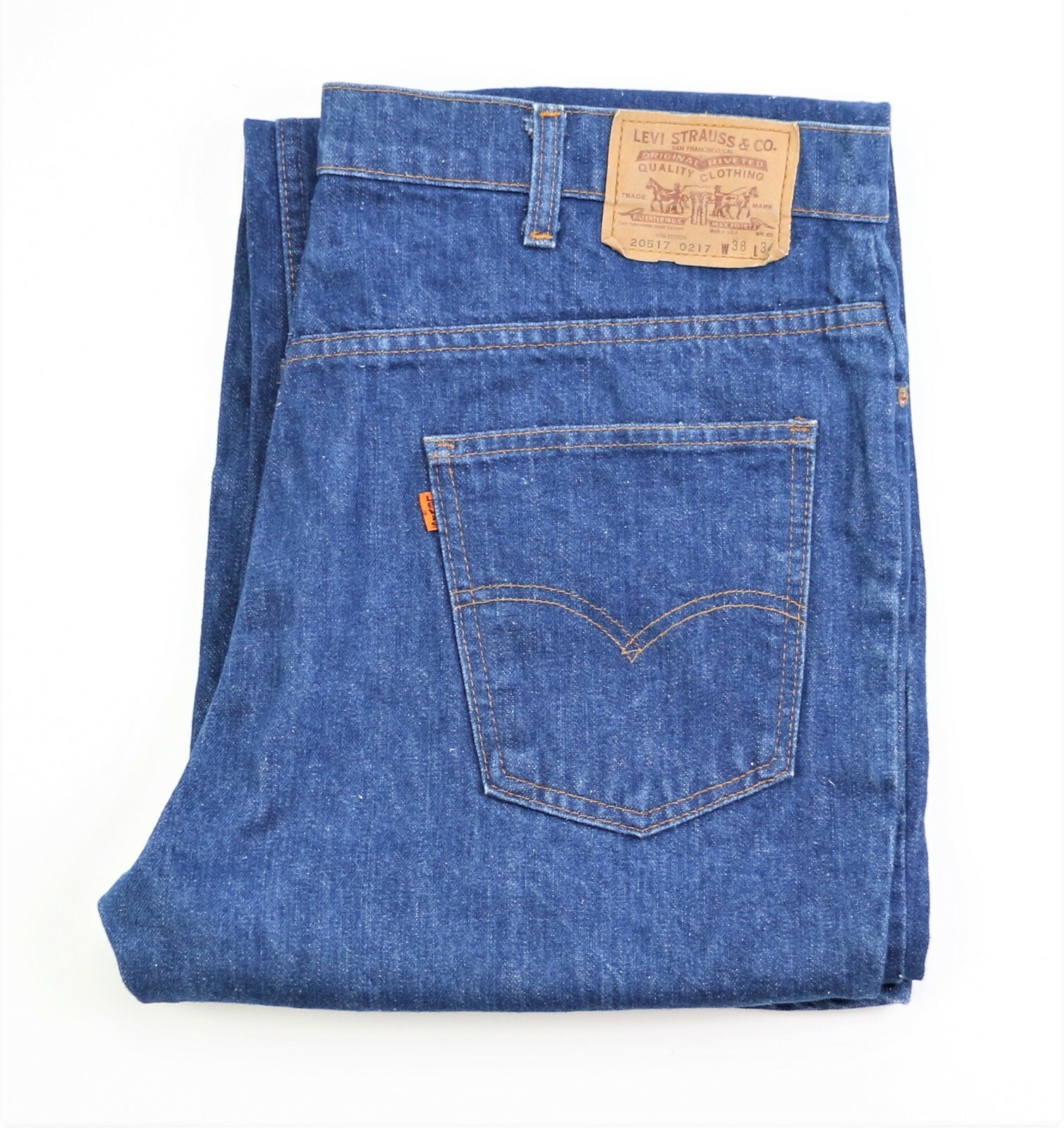 

Винтажные мужские джинсы Levi-#39;s Boot Cut, размер W38 L34 20517 Orange Tab, сделано в США, Оранжевый