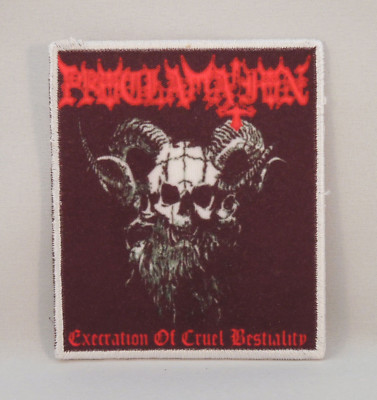 PROCLAMATION Execration Of Cruel Bestiality SMALL PATCH Printed Band Logo