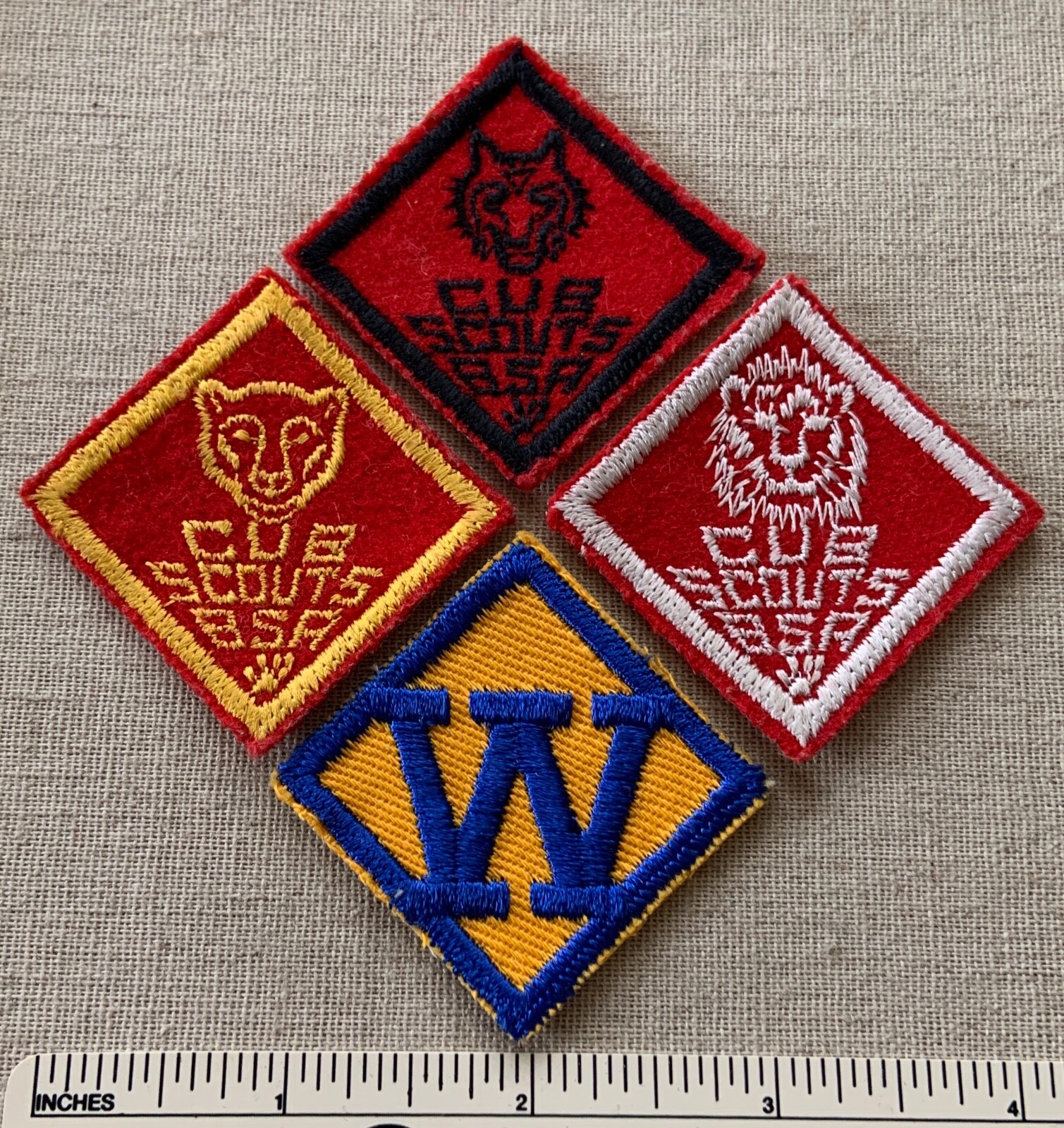 BSA Cub Scouts オオカミ 紋章 ひし形 925 シルバー 米国 ヴ BSA Cub Scouts オオカミ 紋章 ひし形 925 シルバー 米国 ヴ