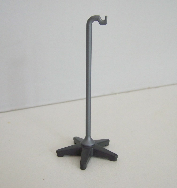 Playmobil (Y1299) Hopital - Support Gris Pour Perfusion Chambre 4404 4405 6661 