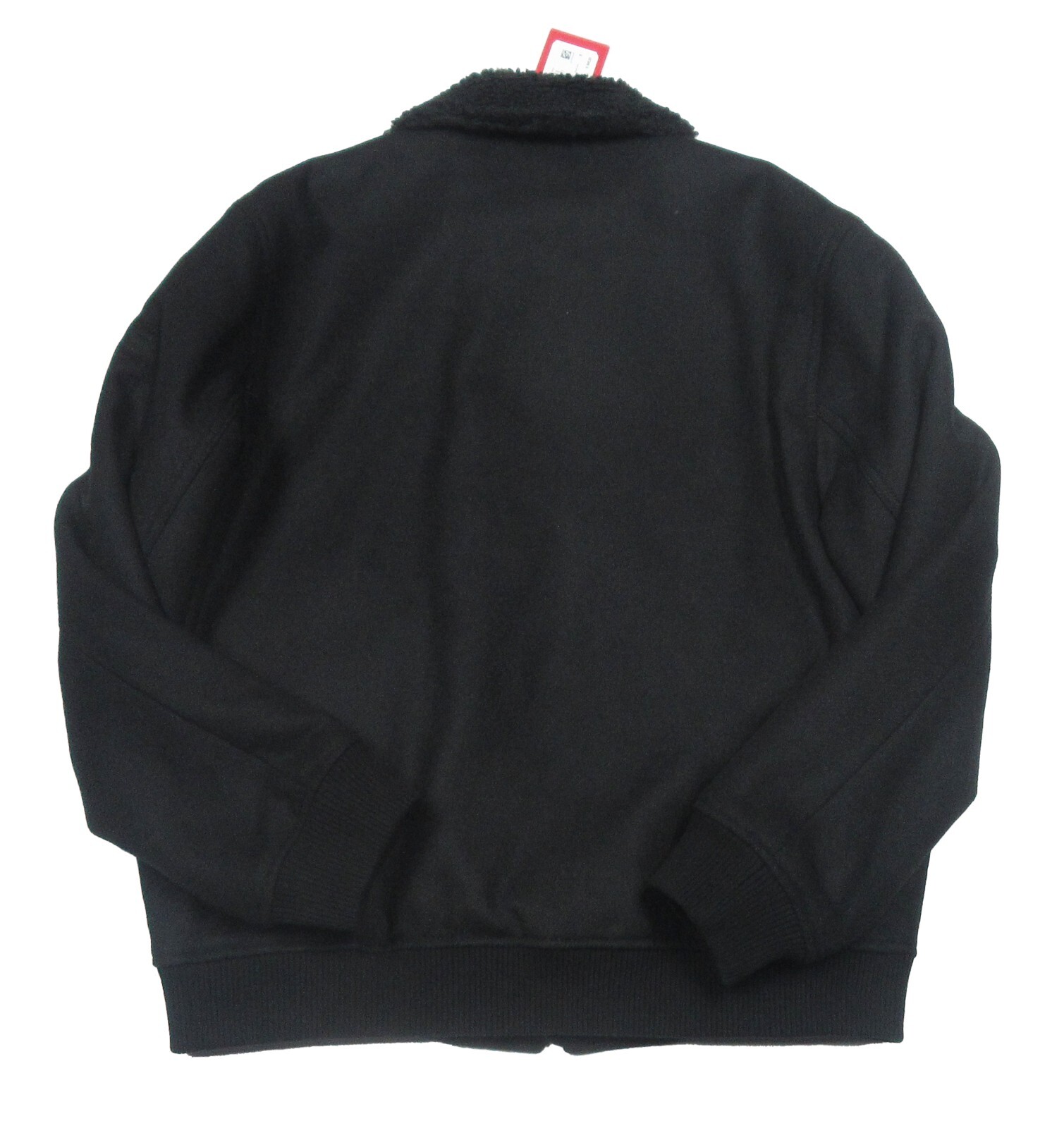 Pre-owned Hugo Boss Red Label Men's Black Shearling Collar Wool Blend Jacket $454