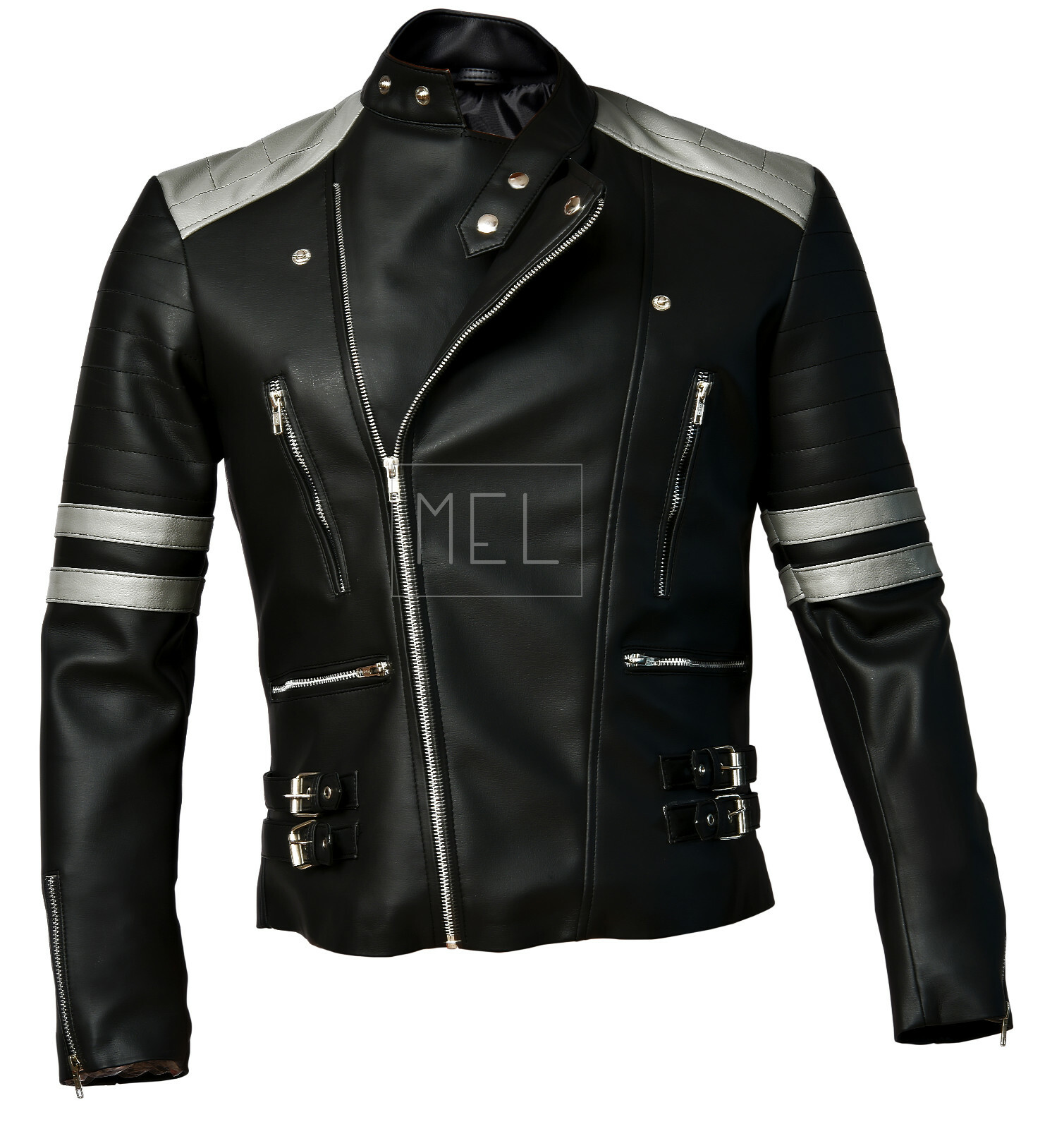 Men's Brando Classic Biker Vintage Black Retro Motorcycle Real Leather Jacket