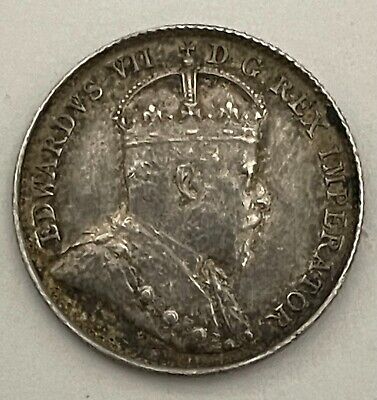 1902 Canada 5 Cent Silver Coin