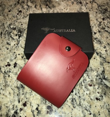 New In Box Australia Beautiful Women s Red wallet REAL GENUINE LEATHER