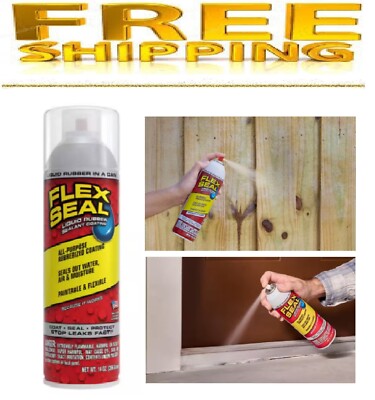 Flex Seal Clear 14 oz. Aerosol Liquid Rubber Sealant Coating Spray Paint
