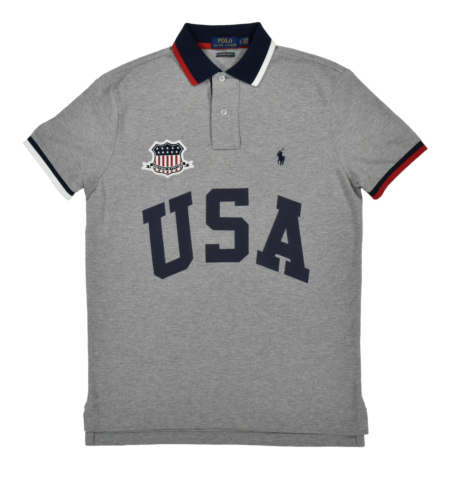 Polo Ralph Lauren Custom Slim Fit Team USA Olympic Flag Mesh