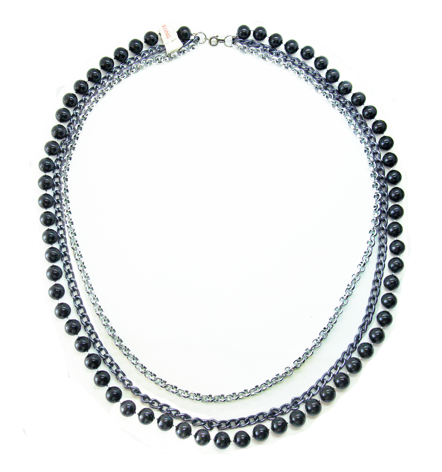 ジーナシス　【eL+1】 beads short necklace ブラック ジーナシス 【eL+1】 beads short necklace ブラック