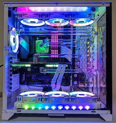 Custom Crystal Hardline Liquid Cooled Gaming PC - AMD Ryzen