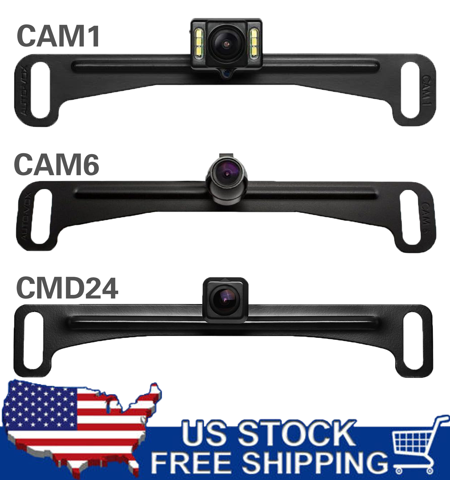 Ip68 Parking Backup Cam Night Vision 170°
