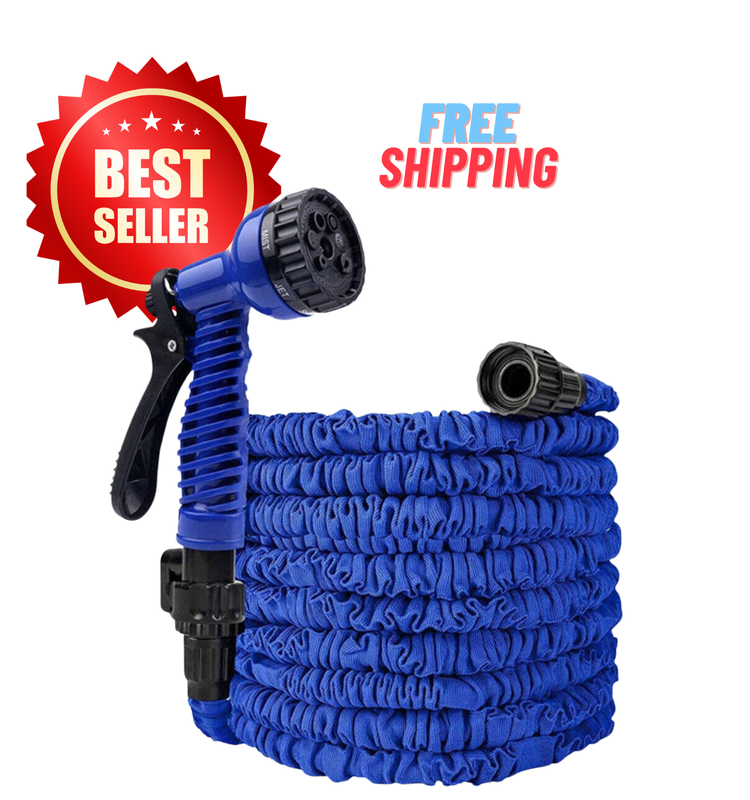 Expandable Flexible Garden W/ Spray Nozzle 25, 50, 75,100,125 Ft Feet