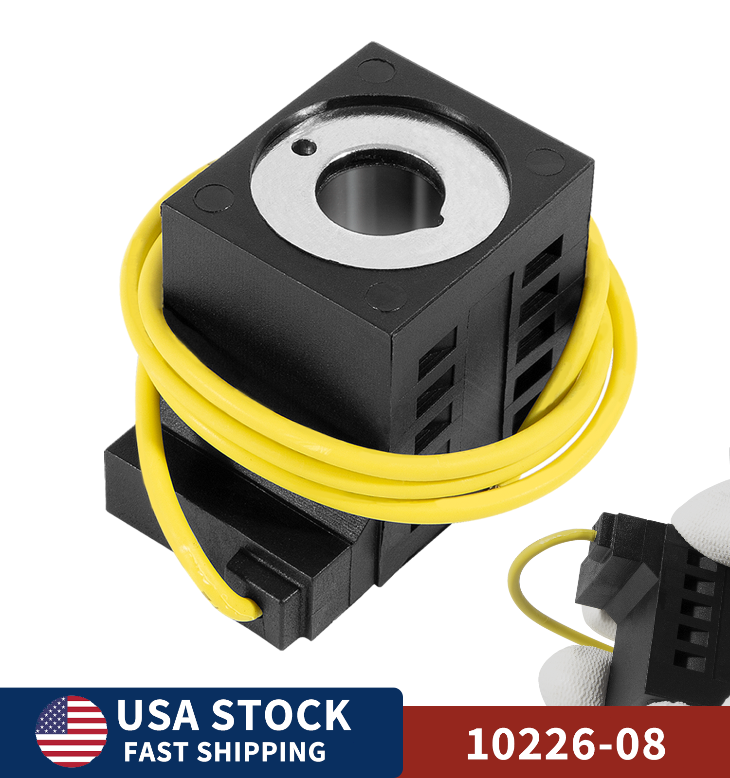 For Deltrol Solenoid Coil, Hydraulic Power Unit Lift Dump 10VDC 25W 10226-08