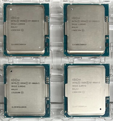 LOT OF 10x SR21Z INTEL XEON E7-8860V3 2.20GHZ 16-CORE 40MB 140W CPU PROCESSOR