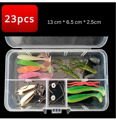 Fishing Lure Kit Soft and Hard Bait Set Gear Layer Minnow Metal Jig Spoon