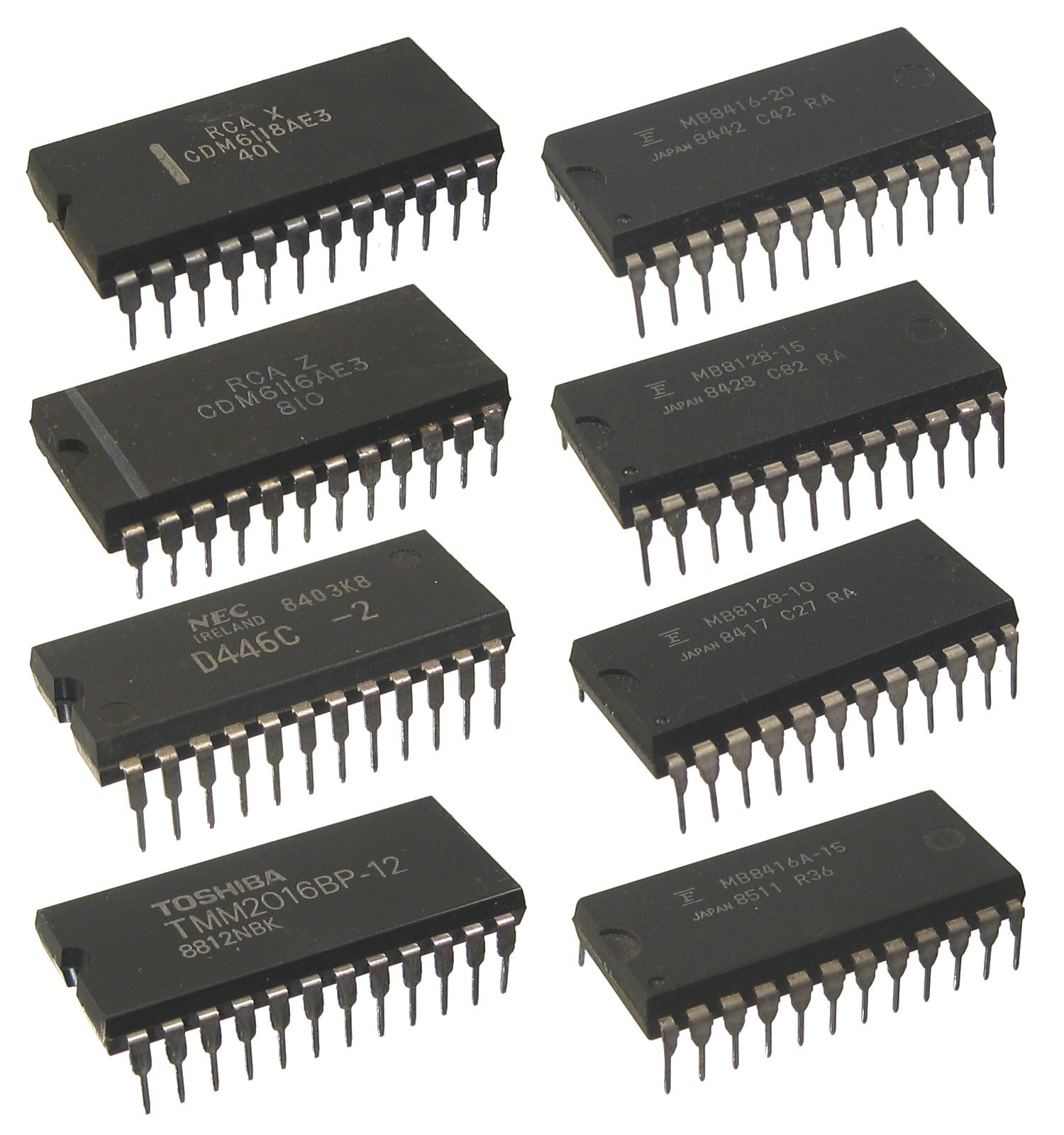 SRAM 2kx8 Static RAM 2k x 8 6116 Family MB8416 HM6116 SRAM 2kx8 Static RAM 2k x 8 6116 Family MB8416 HM6116