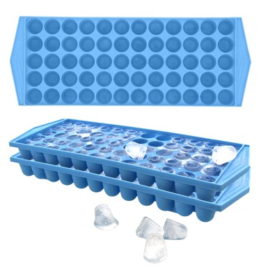 Arrow Small Ice Cube Trays for Freezer Ice Coffee and Blenders 3 Pack 60 Mini...