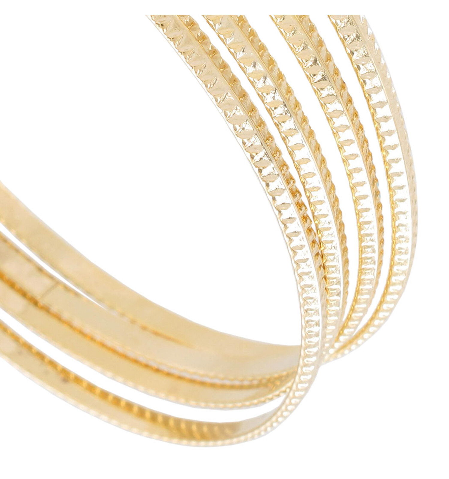 Ky & Co Sussex Bangle Bracelet Set of 4 Made in USA - XL