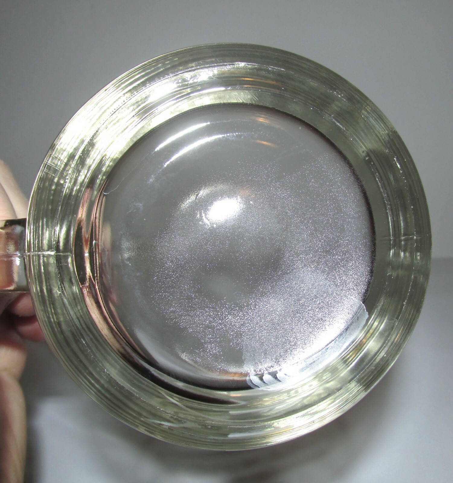 Vtg Etched CHAMPION SPARK PLUG LOGO Glass Beer MUG Cup Stein TANKARD Petroliana