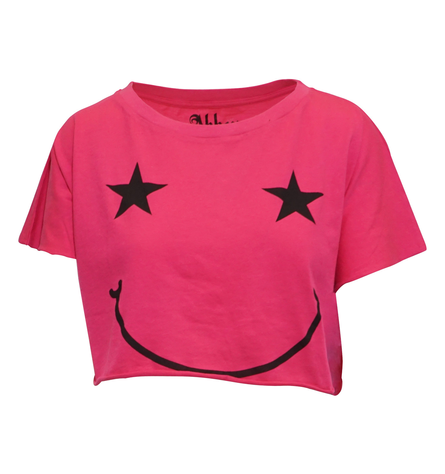 

ФУТБОЛКА ABBEY DAWN УКОРОЧЕННЫЙ ТОП SMILEY, Fuschia