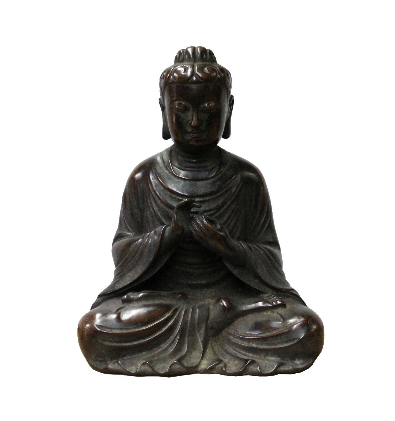 Handmade Quality Bronze Vintage Sitting Buddha Statue With Dharmachakra Mudra cs3954CS Handmade Quality Bronze Vintage Sitting Buddha Statue With Dharmachakra Mudra cs3954CS