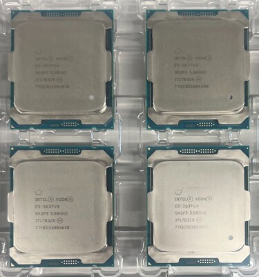 LOT OF 10x SR2P3 INTEL XEON E5-2637V4 3.50GHZ 4 CORE 15MB 135W CPU PROCESSOR