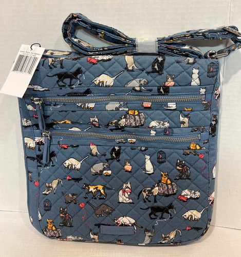 Vera Bradley コットンラージバックパックCAT'S MEOW Vera Bradley Large Essential Backpack Cats Meow NEW Cat's