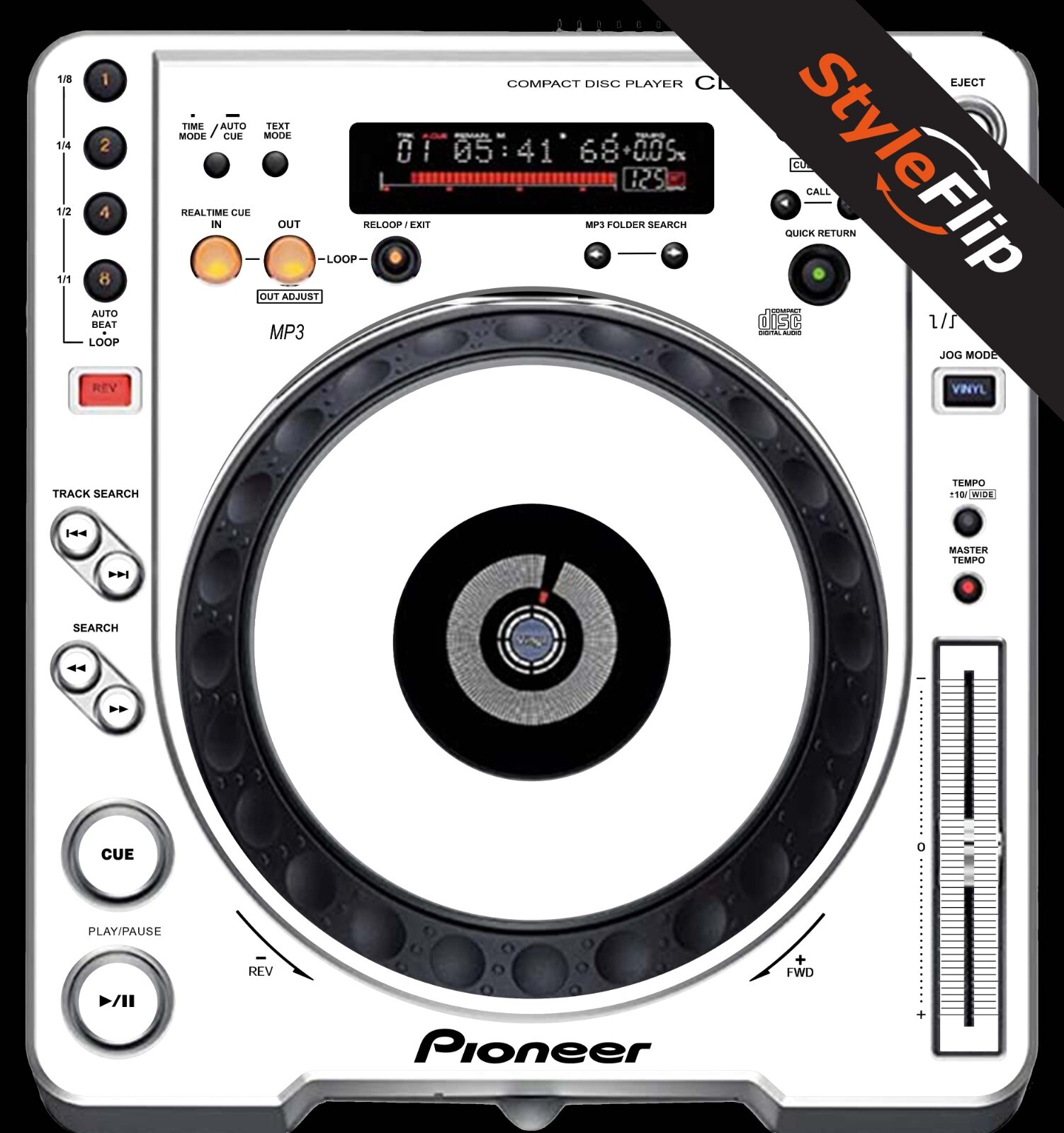 Pioneer CDJ800 MK2 & DJM400 セット 付属品おまけ Pioneer CDJ-800 MK2 | White | Protective Decal | StyleFlip
