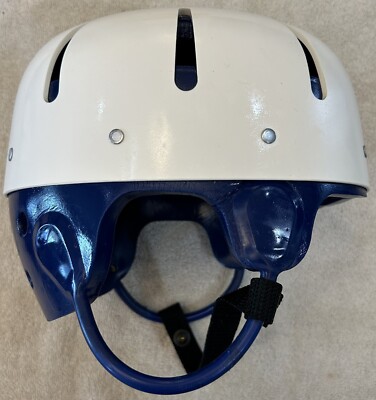 Danmar 9821 Hard Shell Special Needs Safety Helmet Small White Blue w/Chin Strap