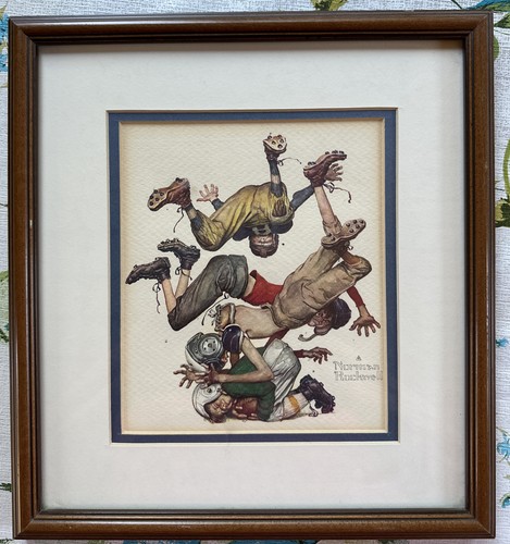 【洋書】Norman Rockwell Young Lincoln (Lithograph) 34x17 Artist Proof – Norman