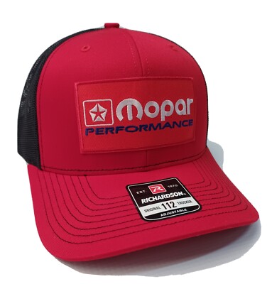 Mopar Performance Patch Hat Richardson 112 Trucker Adjustable Snapback New Dodge