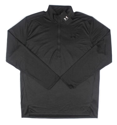 Under Armour Men's Tech Vent 1/2 Zip Long Sleeve T-Shirt Dark Gray  1382184-001