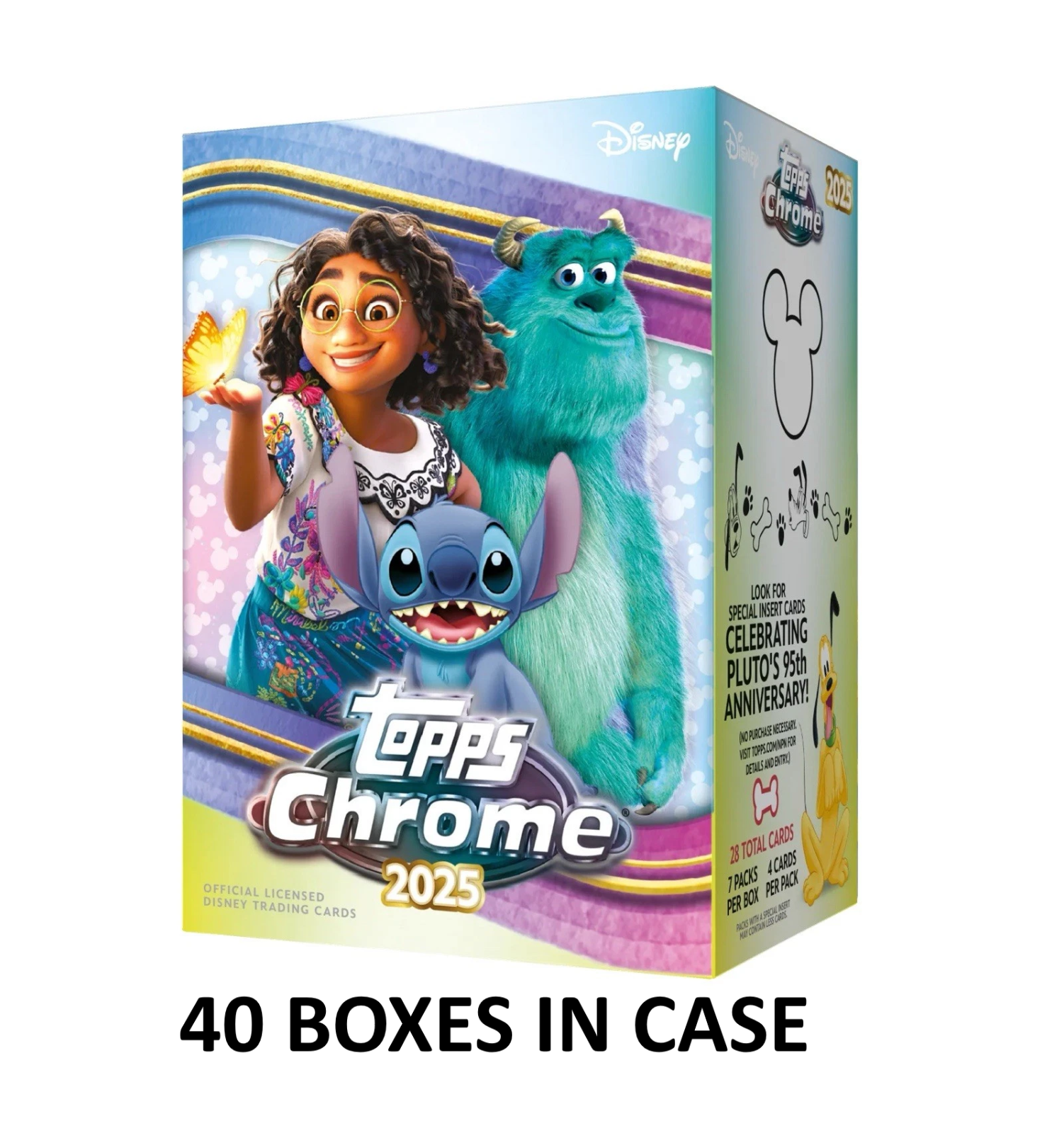 2025 Topps Chrome Disney 40-Box Blaster Value Sealed Case