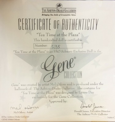 Ashton Drake Tea Time At The Plaza Gene Doll NRFB