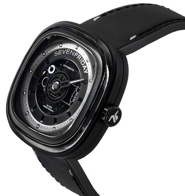 Pre-owned Sevenfriday T-series Black Dial Automatic Casual Men's Watch Sf-t1-04