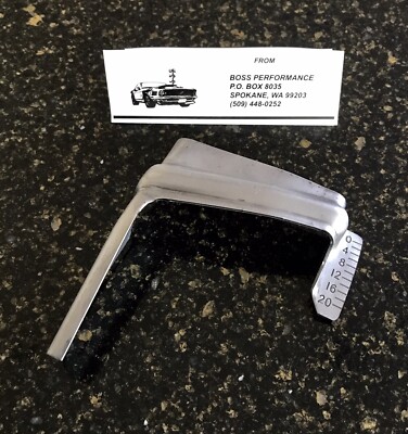Boss 429 engine timing pointer (1) Boss 429 NASCAR 429 CAN-AM 494 new unpainted.