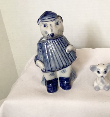 Handmade Russian Mouse & Handmade Delft Mini Mouse