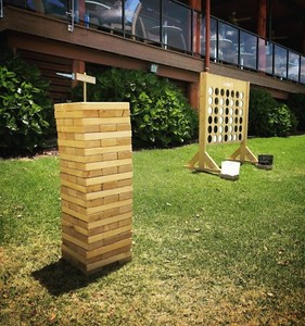 Giant Jenga Game White Or Wood Party Hire Gumtree