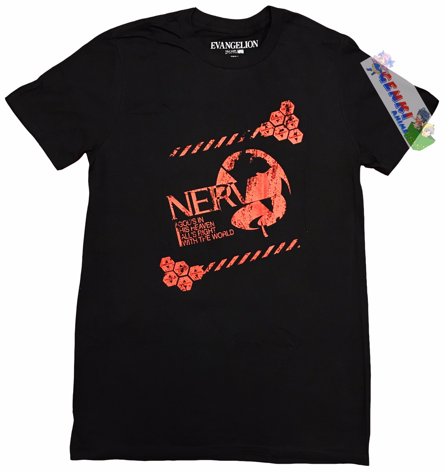 ** Легально** Новая футболка Evangelion EVA с логотипом Nerv в стиле аутентичного аниме #90581