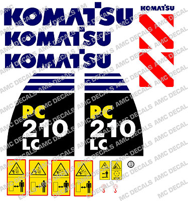 KOMATSU PC210LC -8 DIGGER DECAL STICKER SET