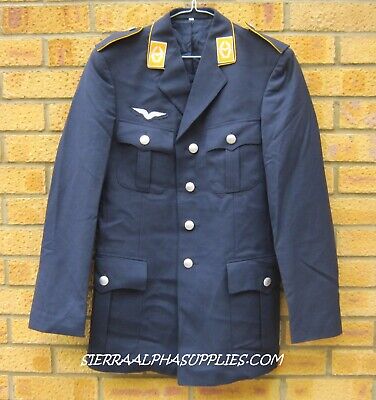 German Army Superávit Luftwaffe Air Force Túnica Azul Marino Uniforme Chaqueta