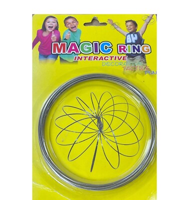 Magic Flow Rings Toys Funny Kinetic Spring Infinity Arm Slinky Juggle Spinner