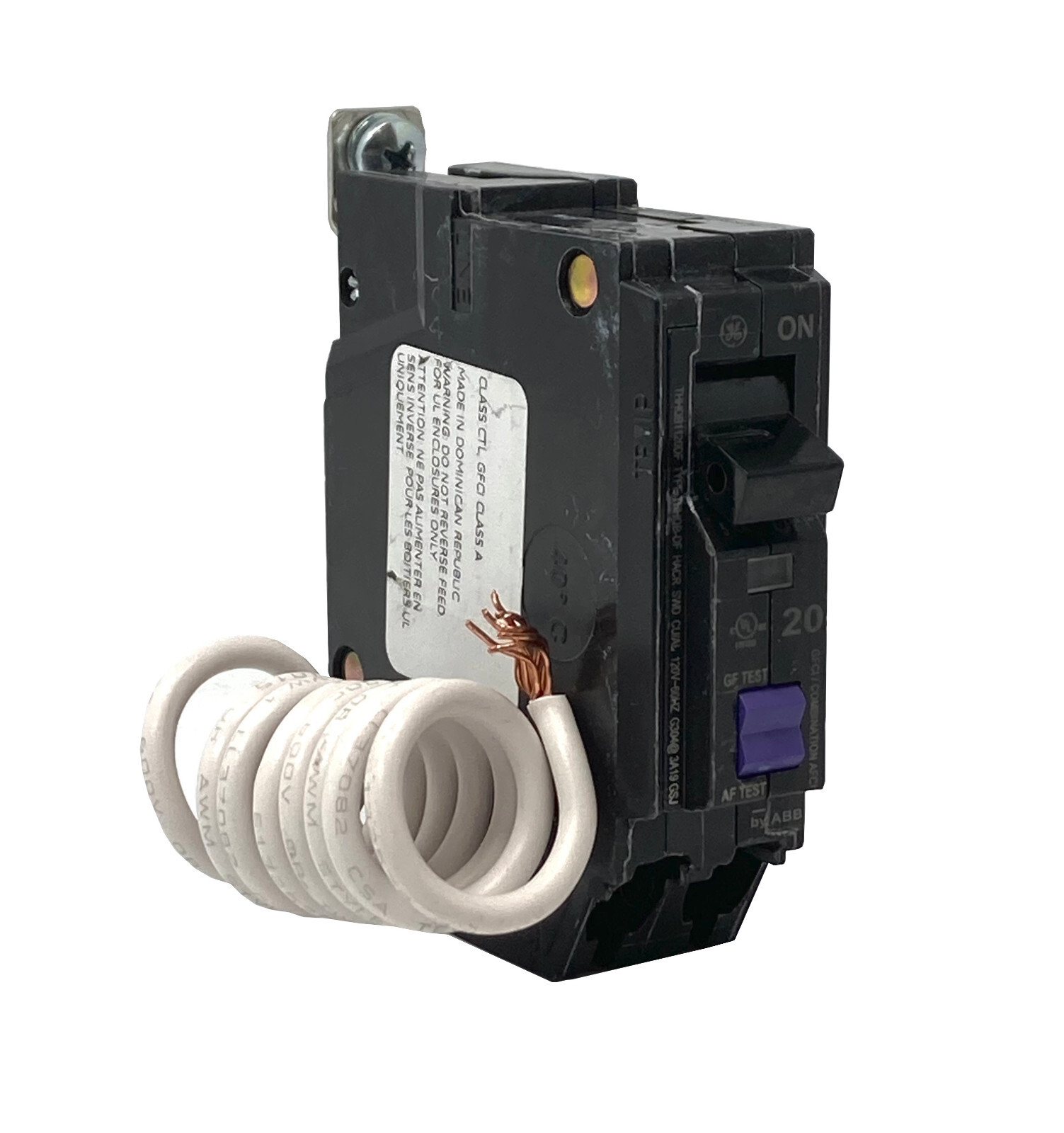 GE THHQB1120DF Dual Function Circuit Breaker AFCI/GFCI 1