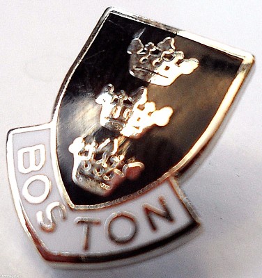 Boston Town Crest Pin Badge