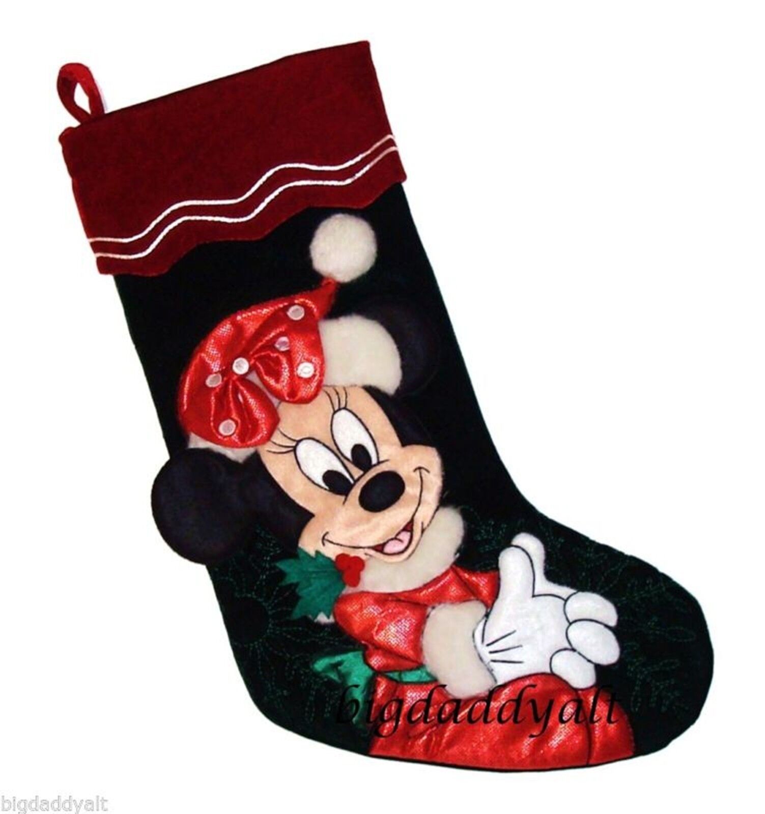 NEW Disney World Parks Santa Minnie Mouse Plush Christmas