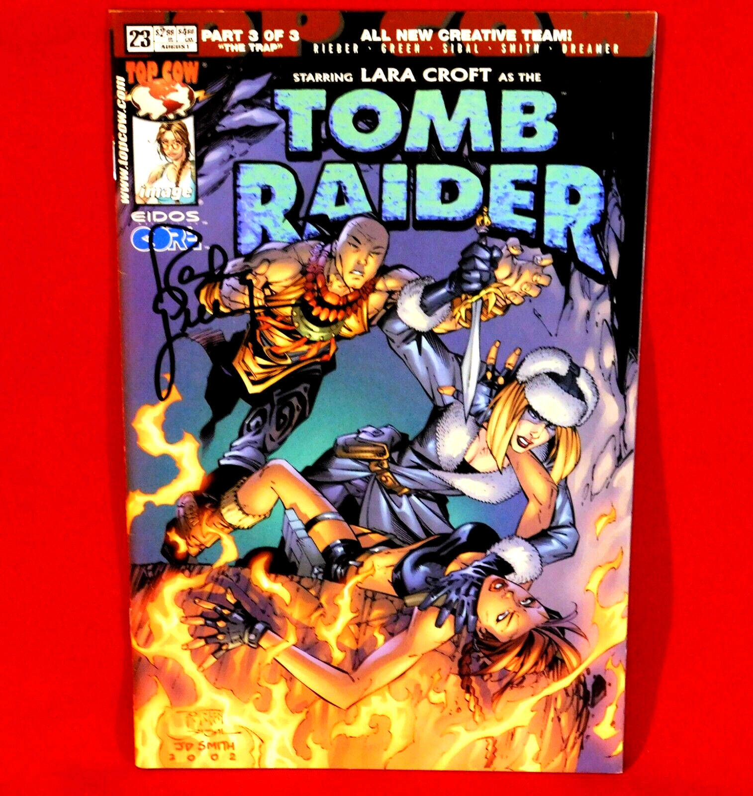LARA CROFT AS TOMB RAIDER #23 SIGNED BY ARTIST RANDY GREEN | eBay