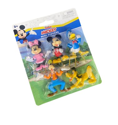 DISNEY JUNIOR MICKEY SET MINIFIGURES MINNIE GOOFY DONALD PLUTO (B01)
