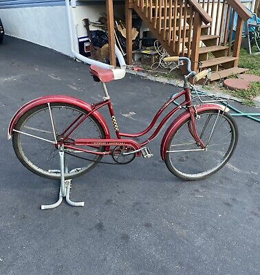 1949  1950 1951 SCHWINN  BICYCLE, LADIES BIKE great collector bike Pre-Owned