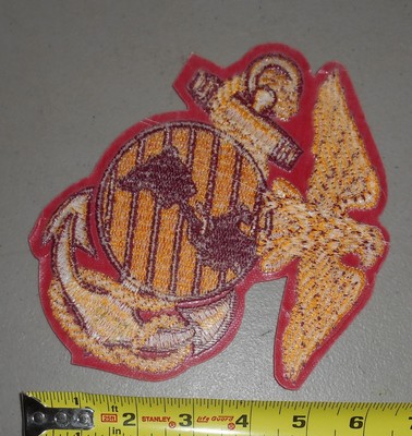 US Marines Globe and Anchor Logo Patch USMC Measures 6